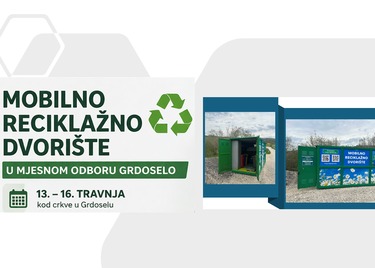 Mobilno reciklažno dvorište sljedeći tjedan u Mjesnom odboru Grdoselo