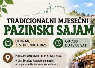 Pazinski sajam – utorak, 3. studenoga