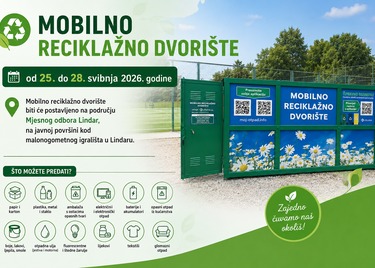Mobilno reciklažno dvorište slijedeći tjedan u Mjesnom odboru Lindar