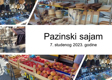 Pazinski sajam najavljen 7. studenog 2023. godine
