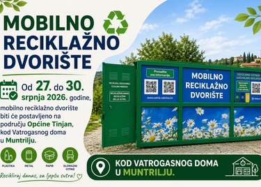 Mobilno reciklažno dvorište slijedeći tjedan u Općini Tinjan