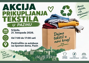 Jesenska akcija prikupljanja tekstila u Pazinu