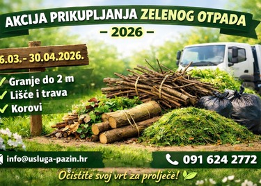 Akcija prikupljanja zelenog otpada iz vrtova i okućnica
