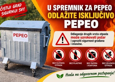Metalni spremnici za odlaganje pepela ponovno postavljeni na području Pazina