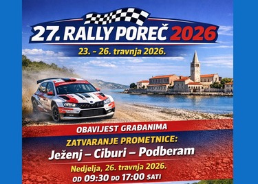 Obavijest o privremenom zatvaranju ceste