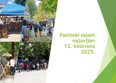 Pazinski sajam najavljen 12. kolovoza 2025. godine