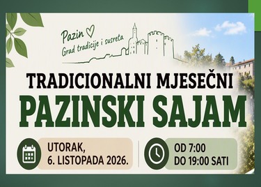Pazinski sajam - 6. listopada 2026. godine